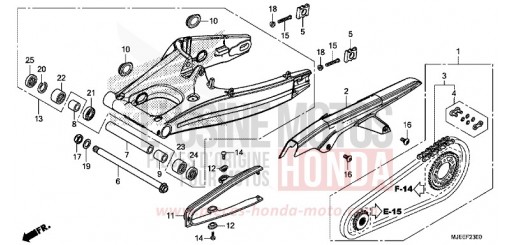 BRAS OSCILLANT CB650FAG de 2016